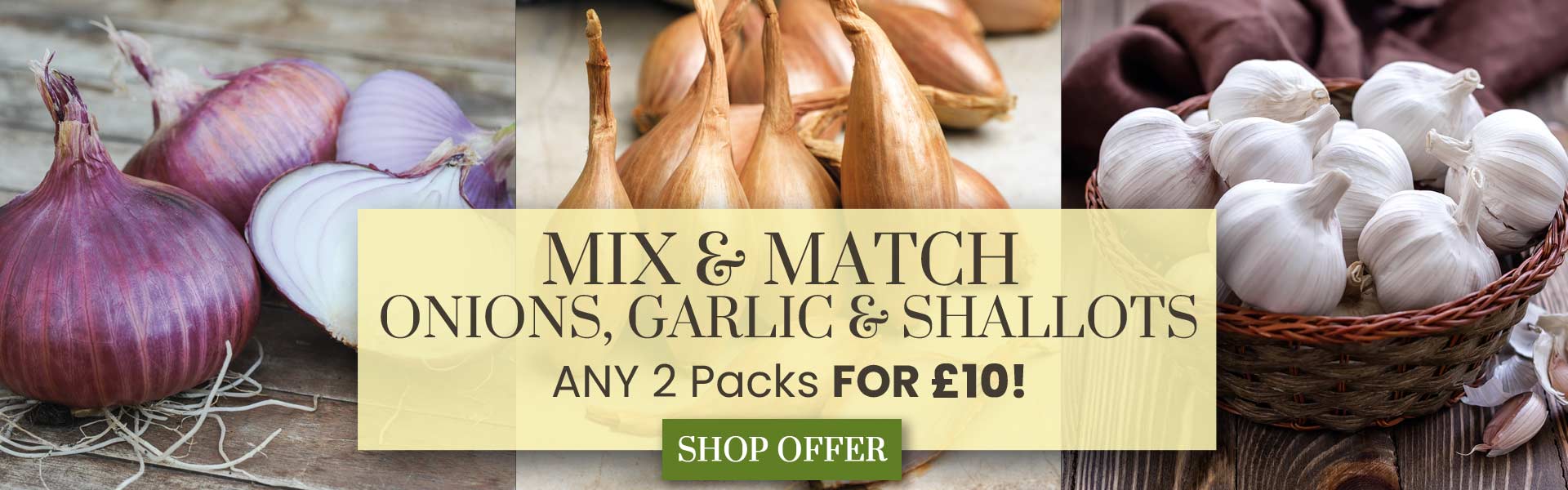 Onion, Garlic, Shallot Mix & Match