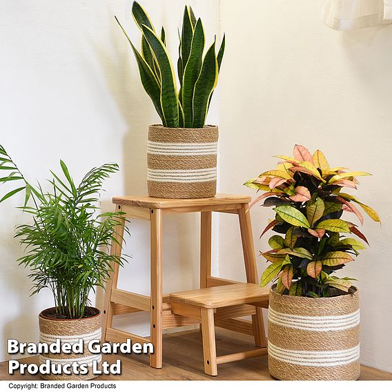 Natural Seagrass + Jute Planter Basket