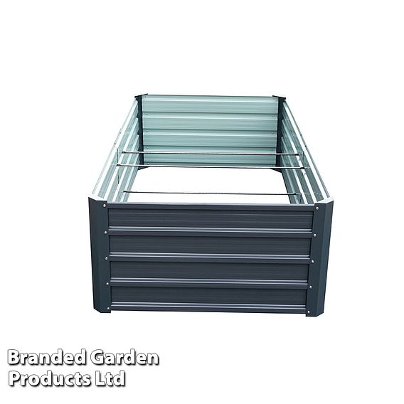 Metal Raised Garden Bed - Grey