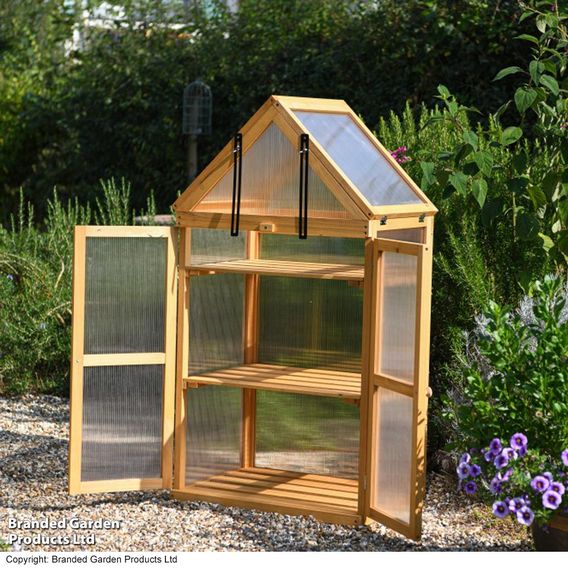 Garden Gear Wooden 3 Shelf Greenhouse