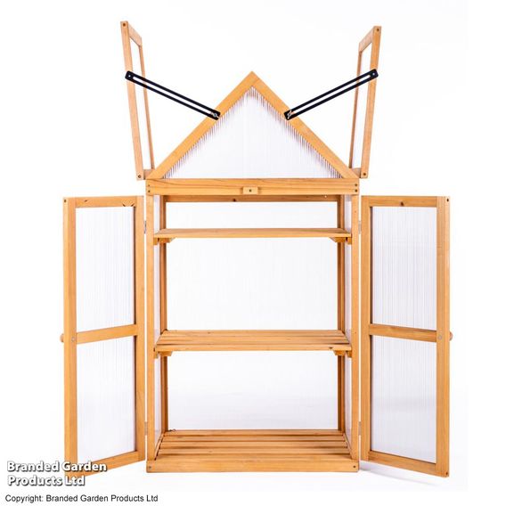 Garden Gear Wooden 3 Shelf Greenhouse