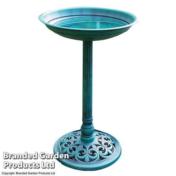 Kingfisher Polyresin Garden Bird Bath