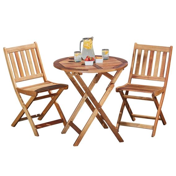 Garden Life Acacia Hardwood Bistro Set