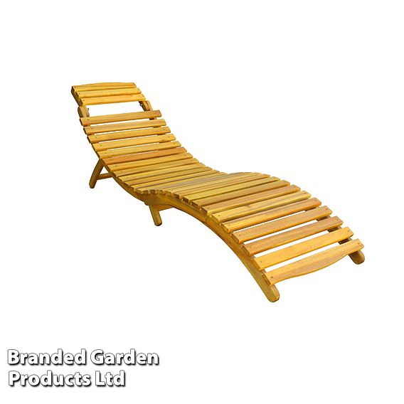 Acacia Sun Lounger with cushion