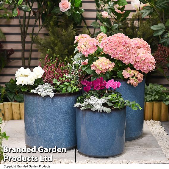 Glazed Cylinder Planter