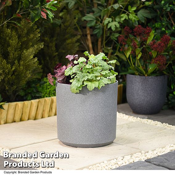 Grey Cylinder Planter