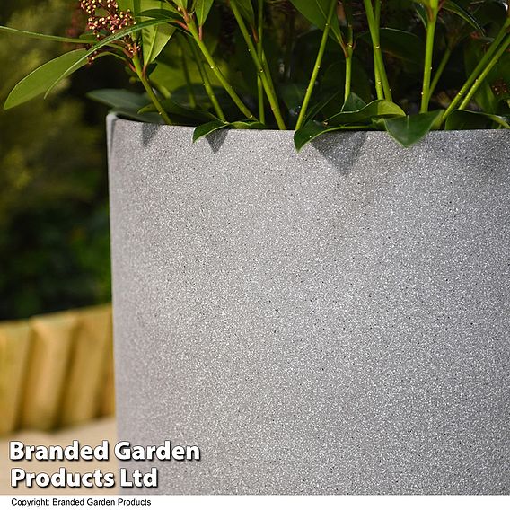 Grey Cylinder Planter