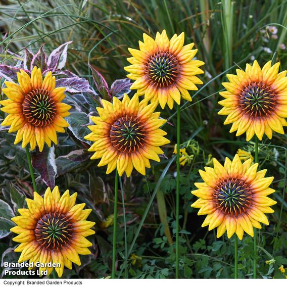 Garden Gear Metal Sunflower Stakes