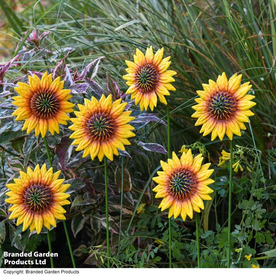 Garden Gear Metal Sunflower Stakes