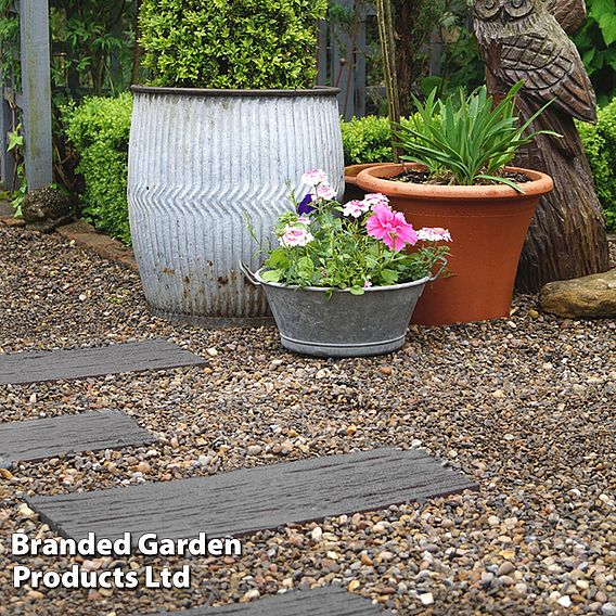 Eco-Friendly Grey Stepping Stone Rail Road Sleepers