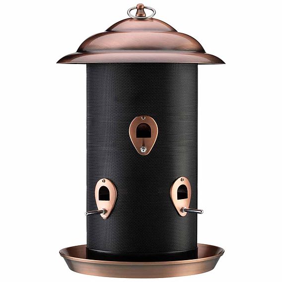 Happy Beaks Copper Finish Twin Feeder