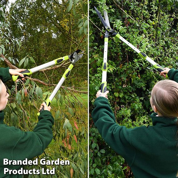 Garden Gear Telescopic Anvil Lopper & Hedge Shears Duo Pack