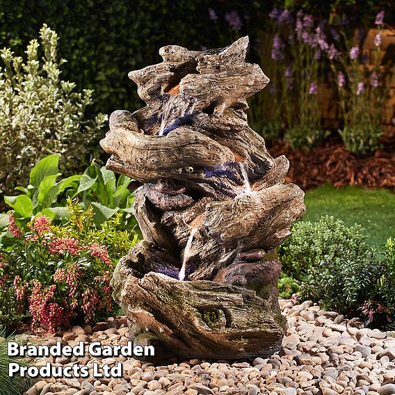 Serenity Four-Tier Wood-Effect Water Feature